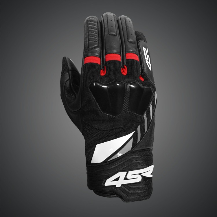 4SR Motorrad Handschuhe Stunt Red